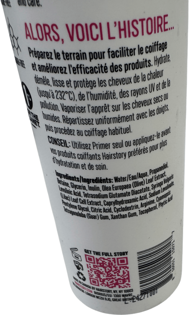 HAIRSTORY Primer Smoothing And Moisturizing Protection Mist 236ML - Reliked