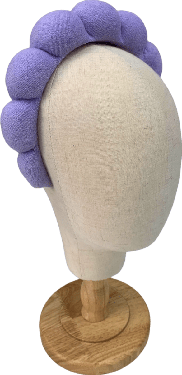 Handmade Lilac Puffy Headband One Size - Reliked