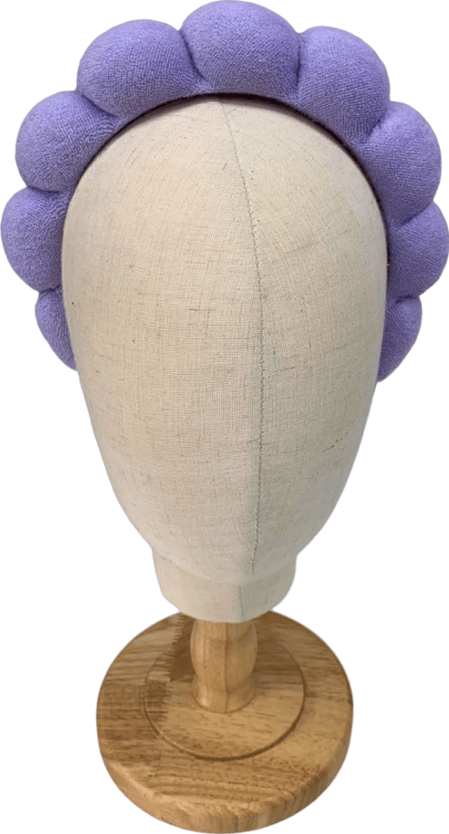 Handmade Lilac Puffy Headband One Size - Reliked