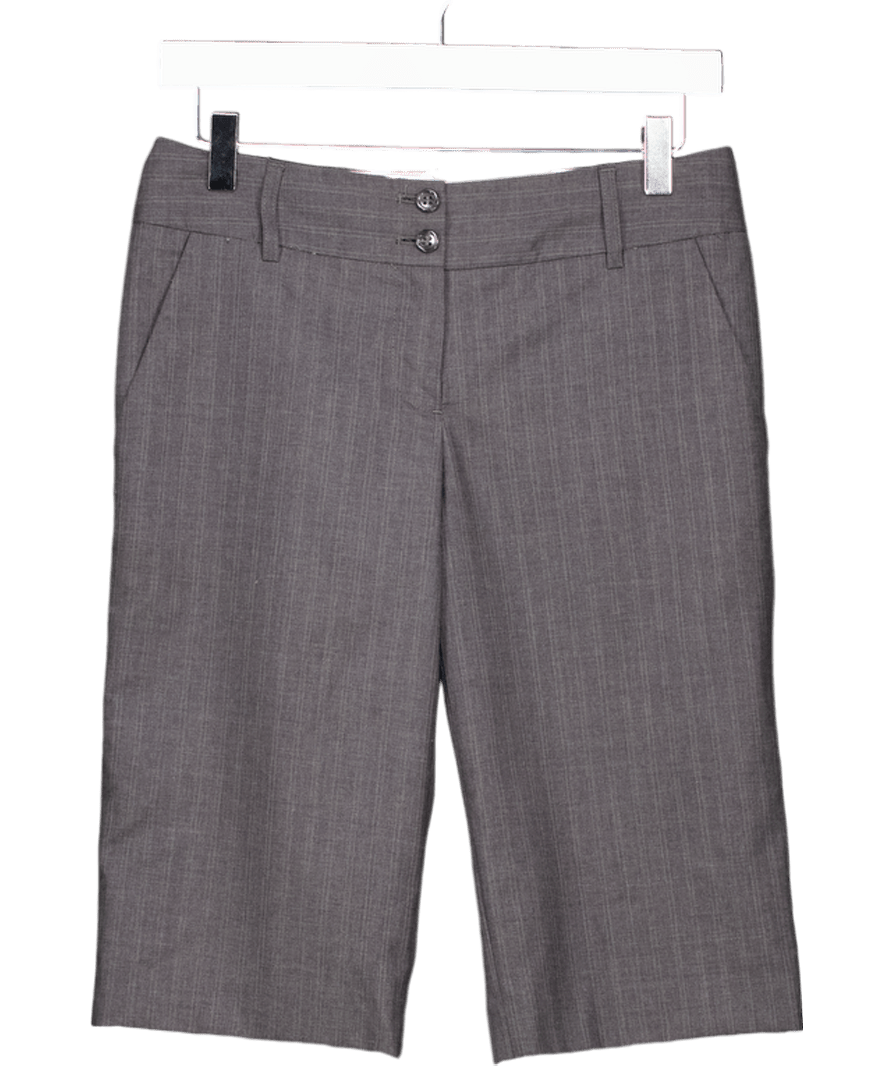 hanniss paris Grey Tailored Trouser Shorts UK 8 - Reliked