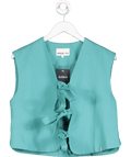 Harper & Yve Green Shelby Tie Front Gilet UK S - Reliked