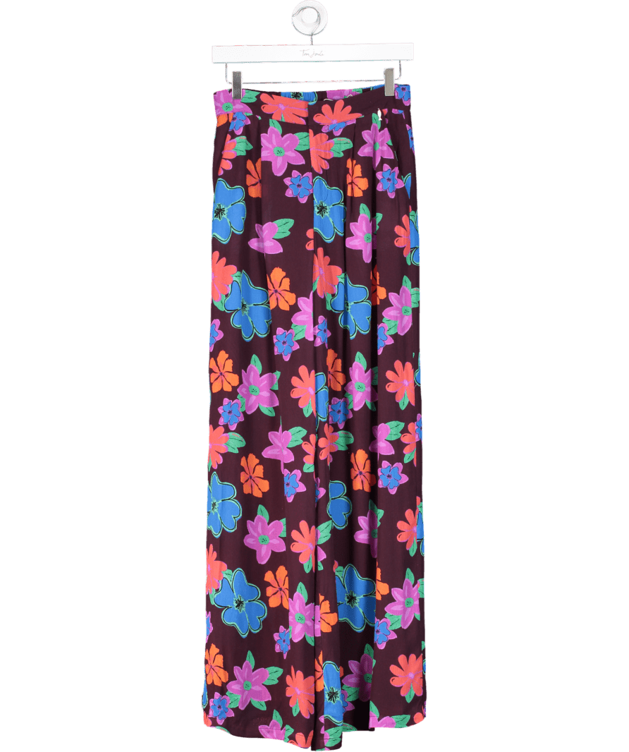 Harper & Yve Purple Rosie Mystic Flower Trousers UK S - Reliked