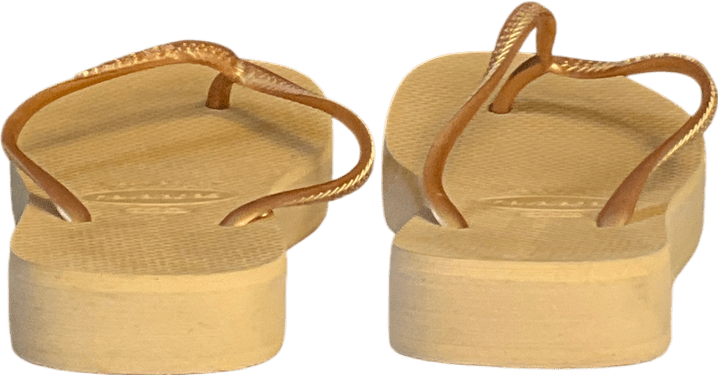 Havaianas Metallic Slim Flatform UK 7 EU 40 👠 - Reliked