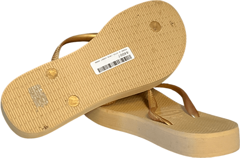 Havaianas Metallic Slim Flatform UK 7 EU 40 👠 - Reliked