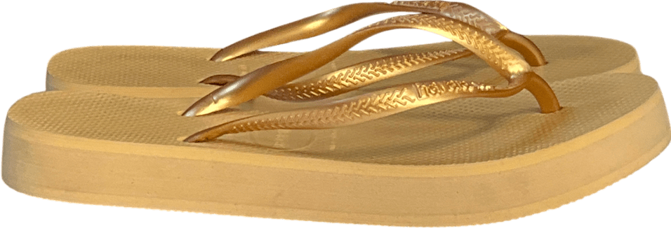 Havaianas Metallic Slim Flatform UK 7 EU 40 👠 - Reliked