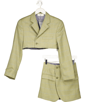 Havre studio Green Mini Skirt And Cropped Blazer UK XS