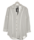Heidi Klein White Sicily 100% Organic Cotton Lace Beach Shirt UK XS - Reliked