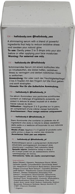 hello body Aloé Drops Daily Face Glow Drops 30ml - Reliked