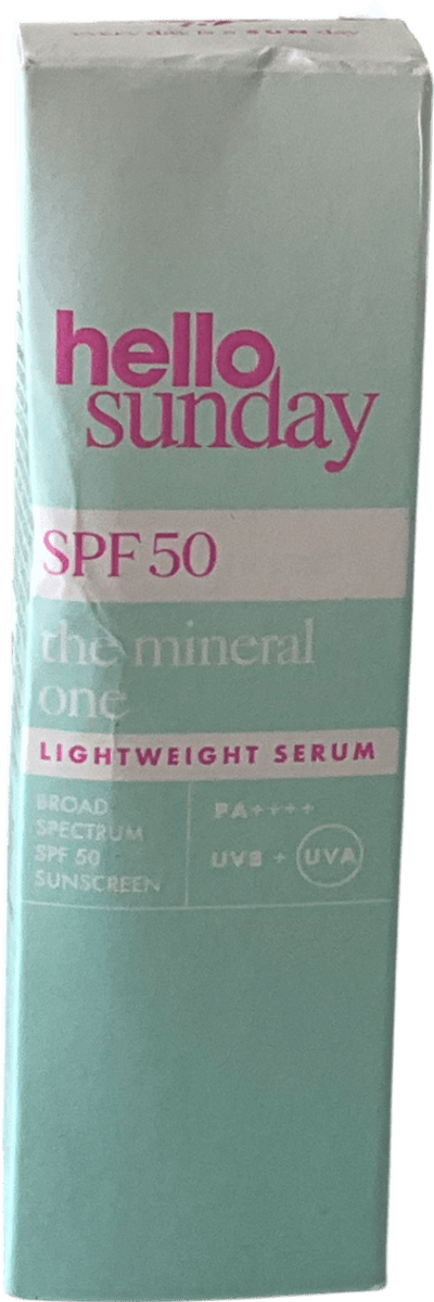 Hello Sunday The Mineral One - Lightweight Serum Spf50 30ml - Reliked