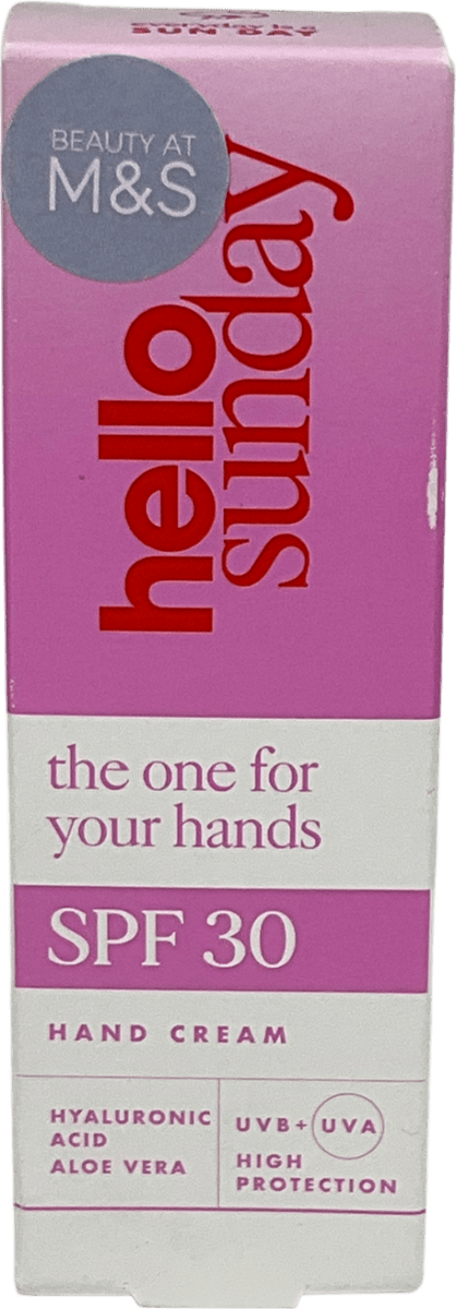 Hello Sunday The One For Your Hands Hand Cream Spf30 30ml - Reliked
