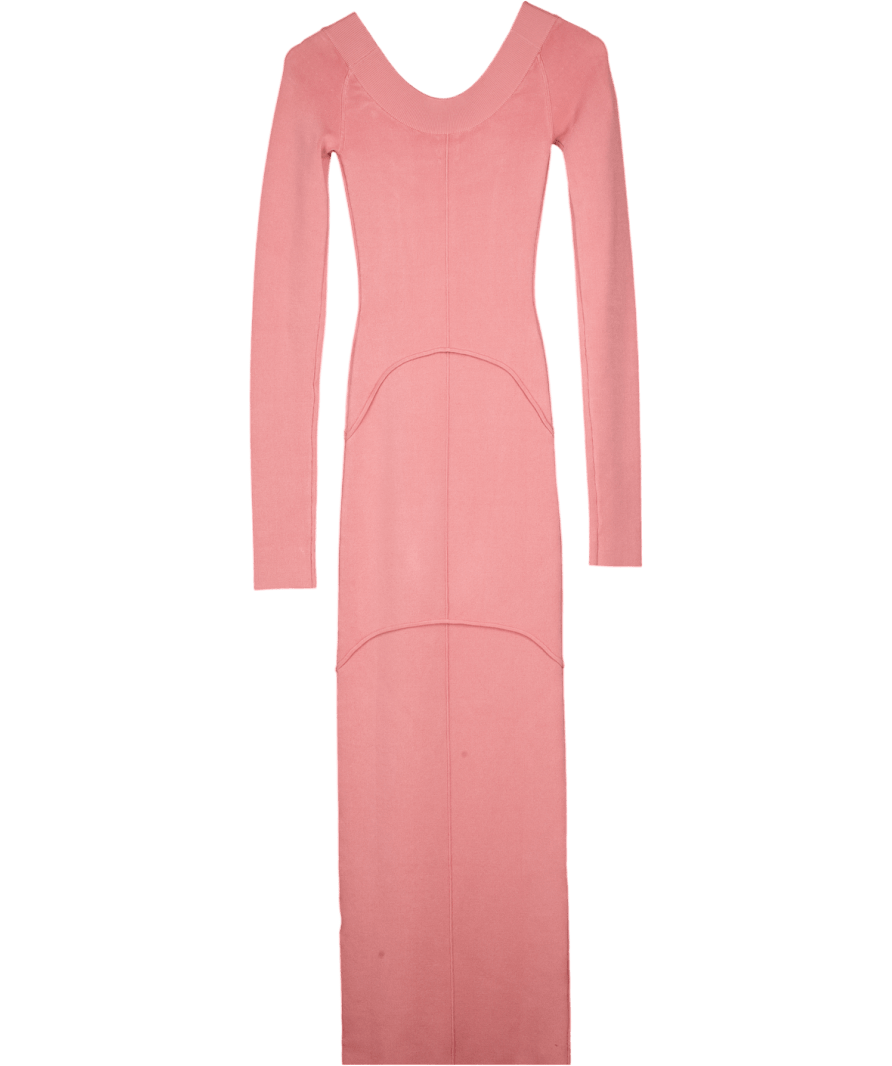 HELSA Rose Pink Scarlet Maxi Knit Dress UK XS - Reliked