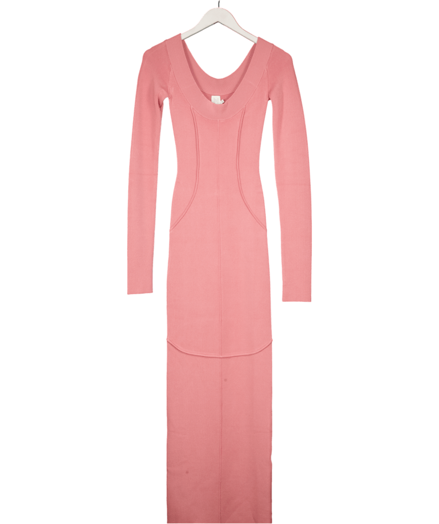 HELSA Rose Pink Scarlet Maxi Knit Dress UK XS - Reliked
