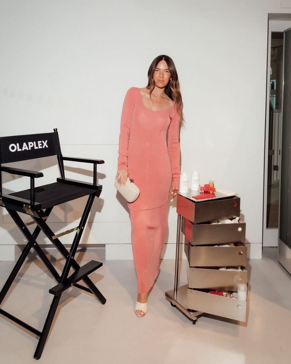 HELSA Rose Pink Scarlet Maxi Knit Dress UK XS - Reliked