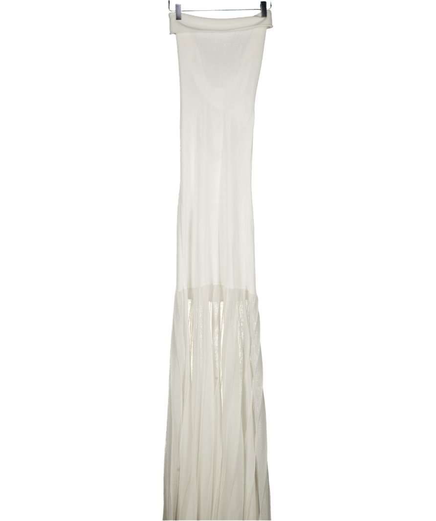 HELSA White Jazzlyn Maxi Knit Dress UK M - Reliked