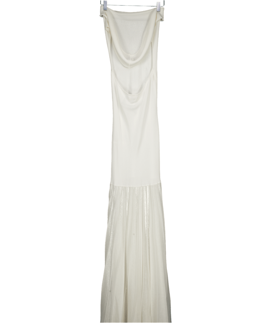 HELSA White Jazzlyn Maxi Knit Dress UK M - Reliked