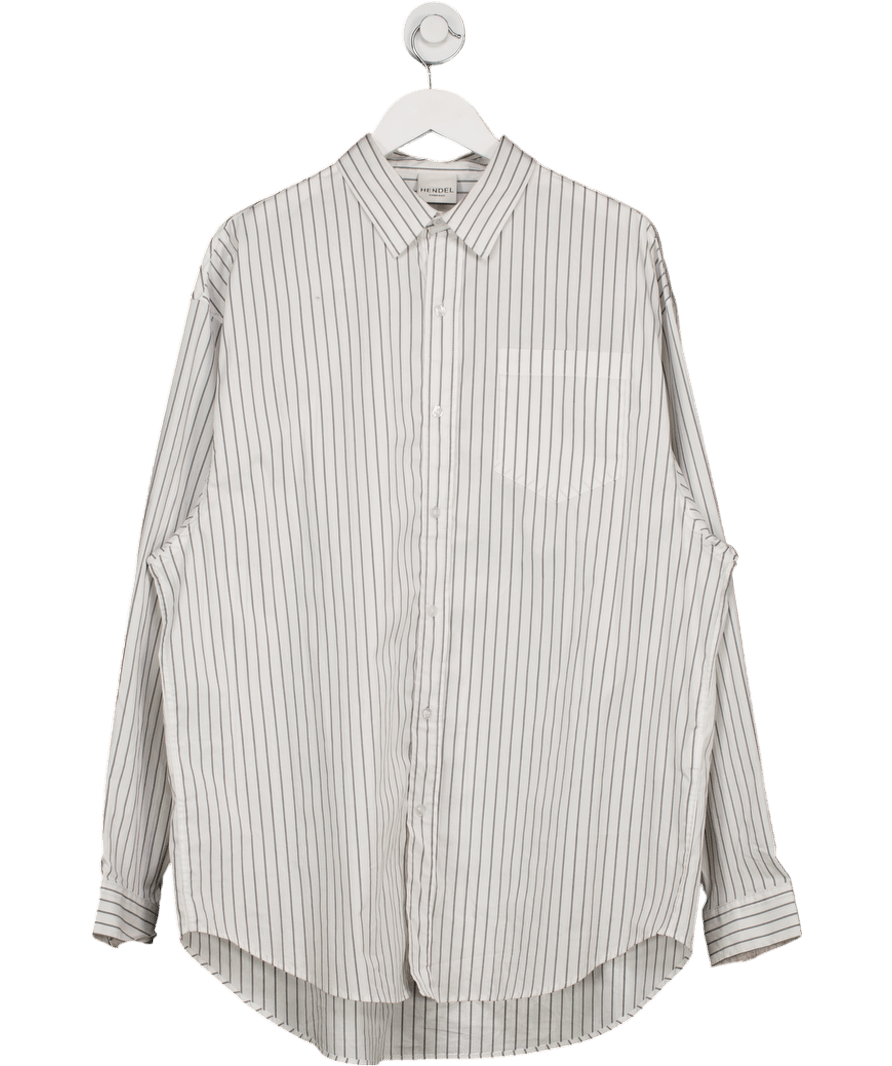 Hendel White Pinstripe Shirt UK L - Reliked