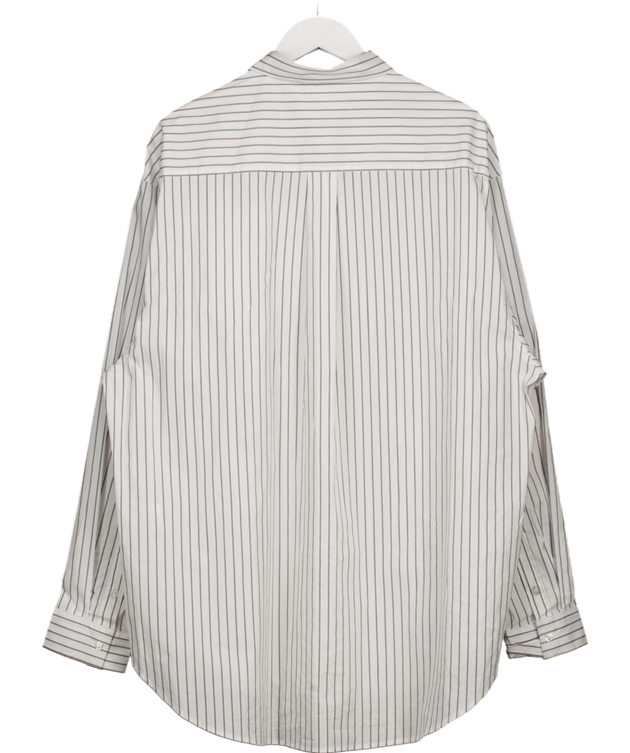 Hendel White Pinstripe Shirt UK L - Reliked