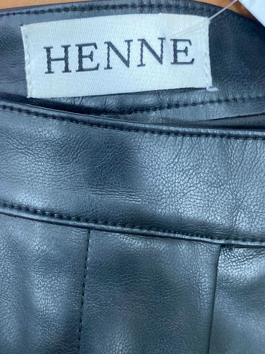 Henne Black Leather Trousers UK 8 - Reliked