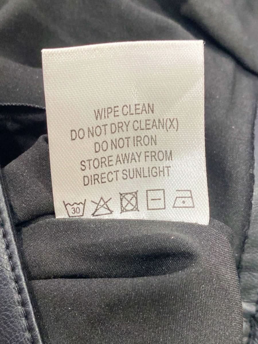 Henne Black Leather Trousers UK 8 - Reliked