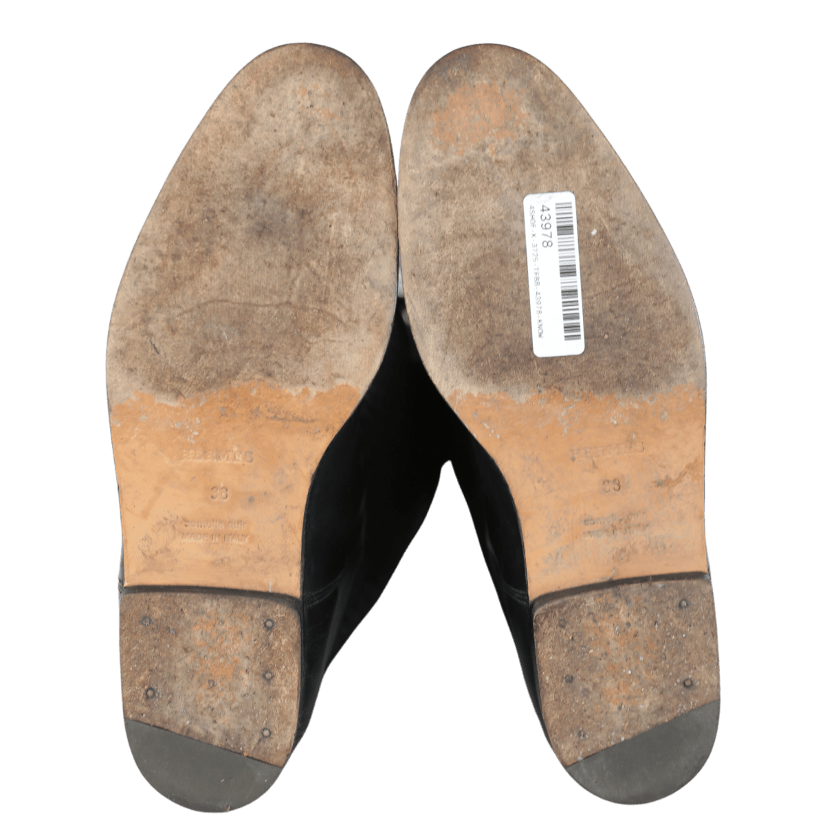 Hermès Black Jumping Boot In Quilted Canvas And Calfskin Leather - black UK 5 EU 38 👠 - Reliked