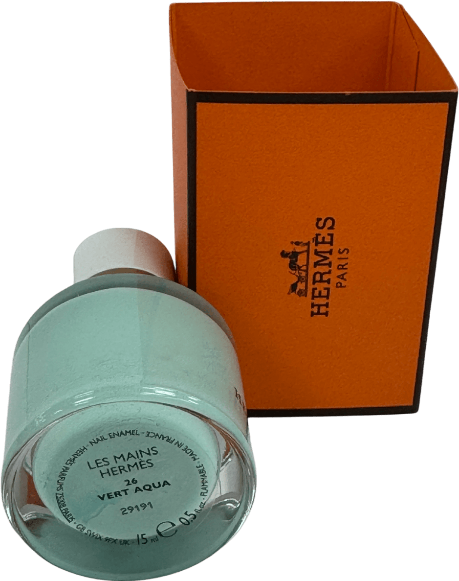Hermès Nail Polish, Limited Edition, Vert Aqua 26 15ml - Reliked
