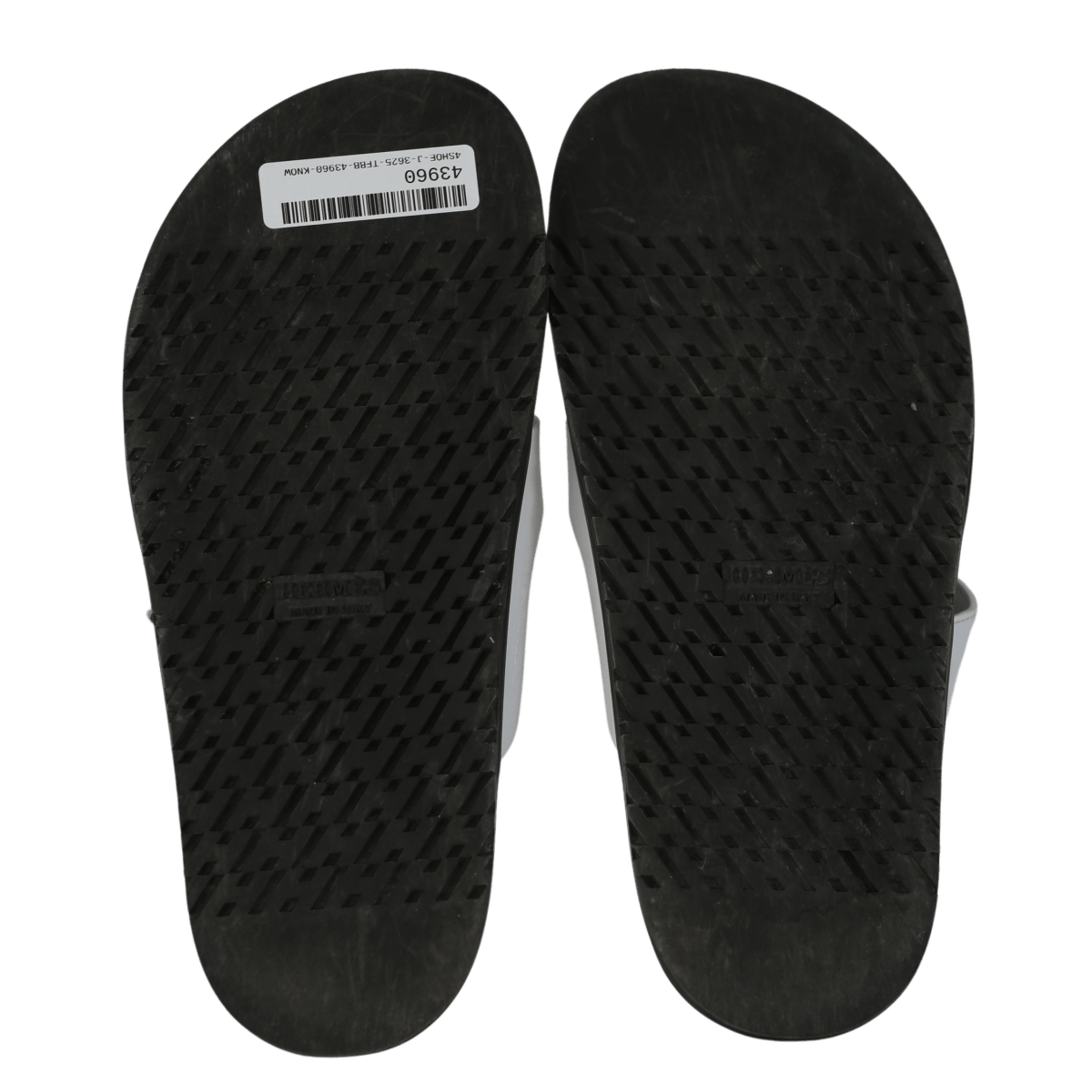 Hermès White Leather Chypre Sandals UK 4.5 EU 37.5 👠 - Reliked