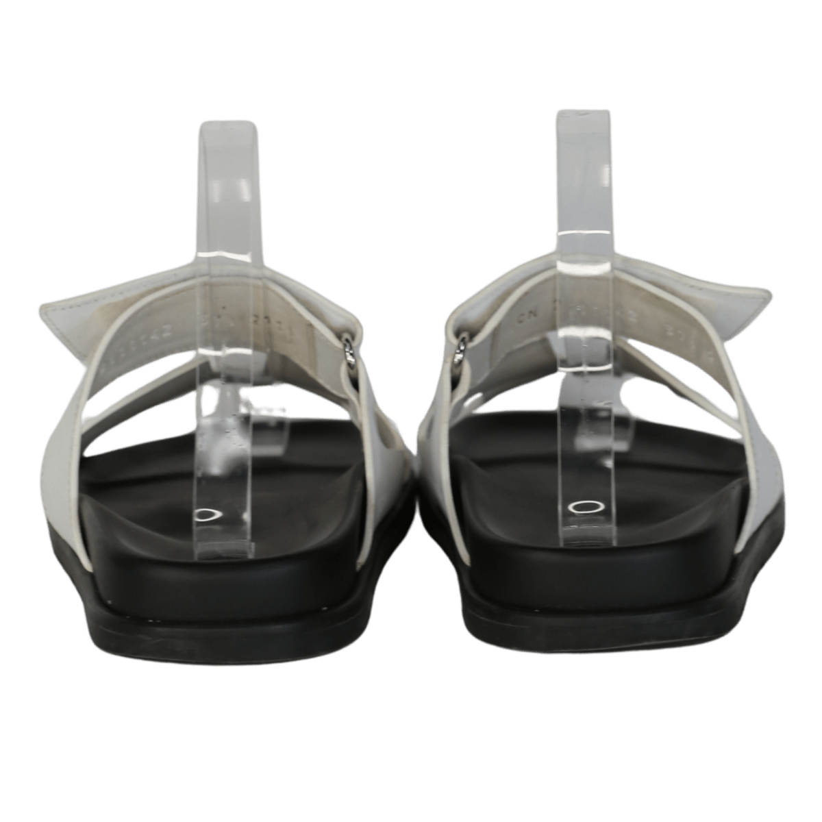 Hermès White Leather Chypre Sandals UK 4.5 EU 37.5 👠 - Reliked