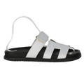 Hermès White Leather Chypre Sandals UK 4.5 EU 37.5 👠 - Reliked