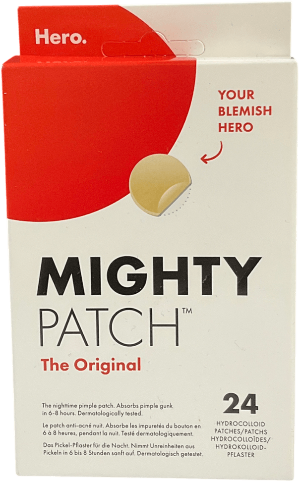 hero Mighty Patch Original Spot Patches, 24 Hydrocolloid Pimple Patches 24 - Reliked