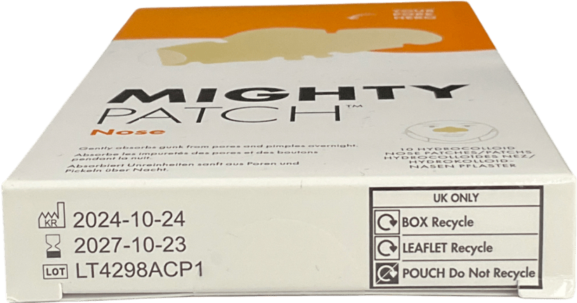 hero Yellow Patch Nose Spot Patches, 10 Hydrocolloid Acne Patches One Size - Reliked