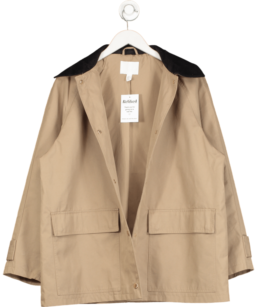 H&M Beige Oversize Barn Jacket UK M - Reliked