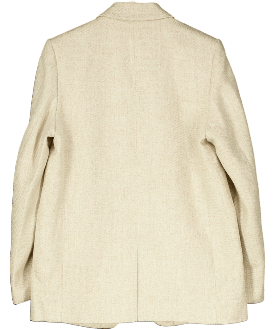 H&M Beige Single Breasted Blazer UK S - Reliked