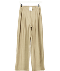 H&M Beige Wide Crease - leg Trousers UK XS - Reliked