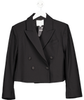 H&M Black Cropped Blazer UK S - Reliked