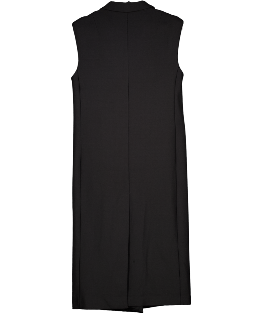 H&M Black Edition Sleeveless Blazer Dress UK S - Reliked