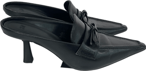 H&M Black Heeled Mules UK 5 EU 38