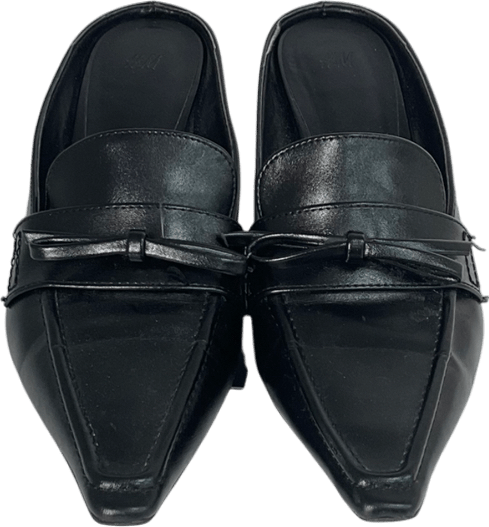 H&M Black Heeled Mules UK 5 EU 38 👠 - Reliked