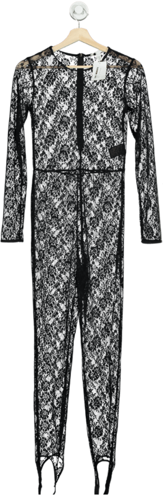 H&M Black Lace Jumpsuit EUR S - Reliked
