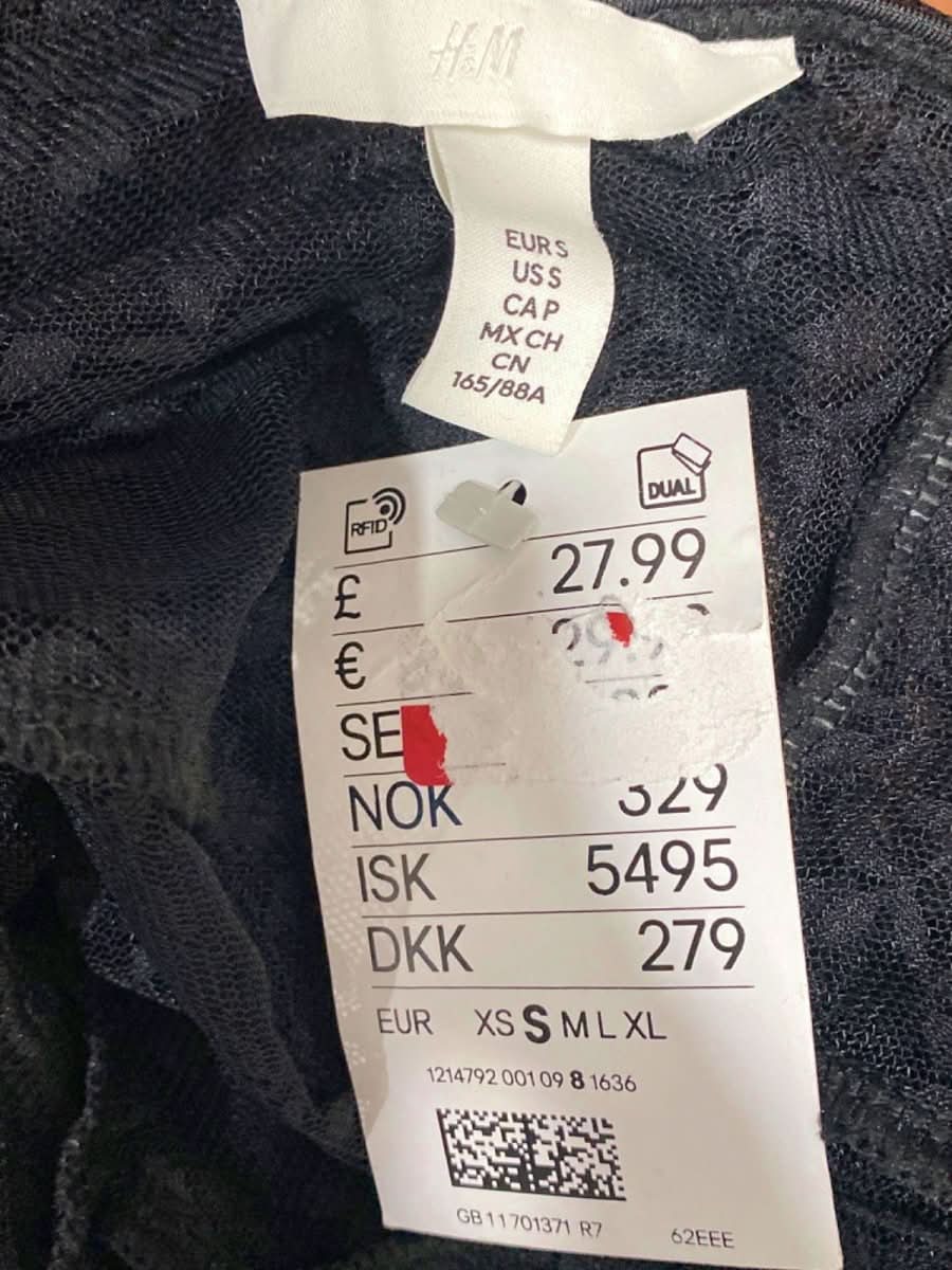 H&M Black Lace Jumpsuit EUR S - Reliked