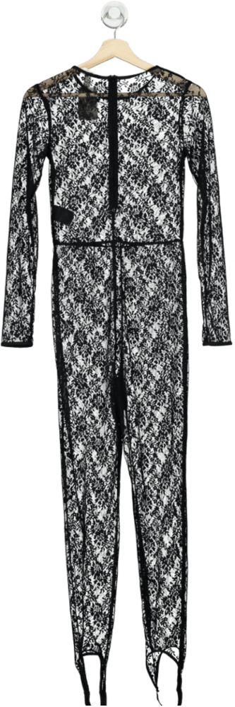 H&M Black Lace Jumpsuit EUR S - Reliked
