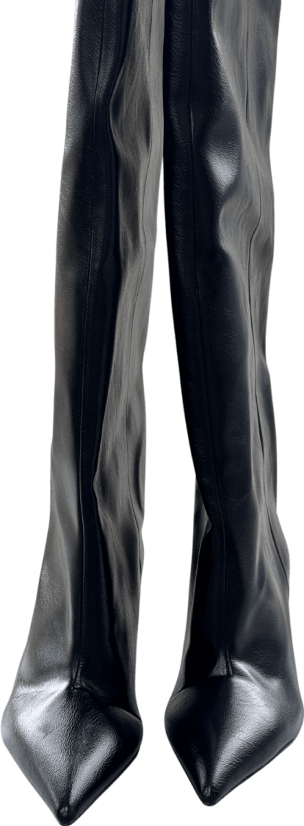 H&M Black Over The Knee Boots UK 4 EU 37 👠 - Reliked