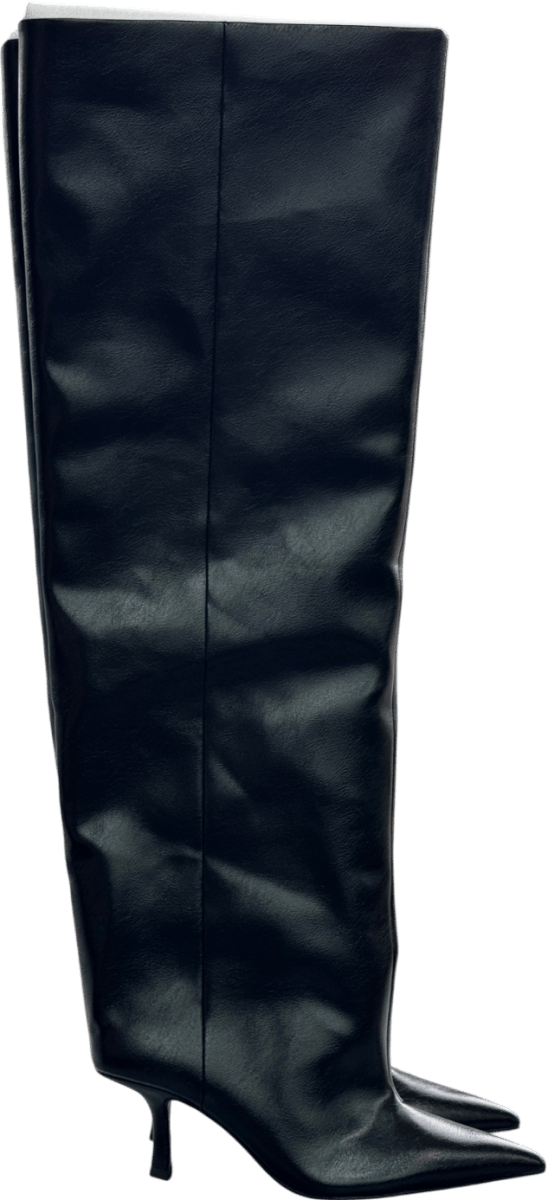 H&M Black Over The Knee Boots UK 4 EU 37 👠 - Reliked