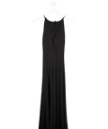 H&M Black Ruched Gathered Maxi Dress UK S - Reliked