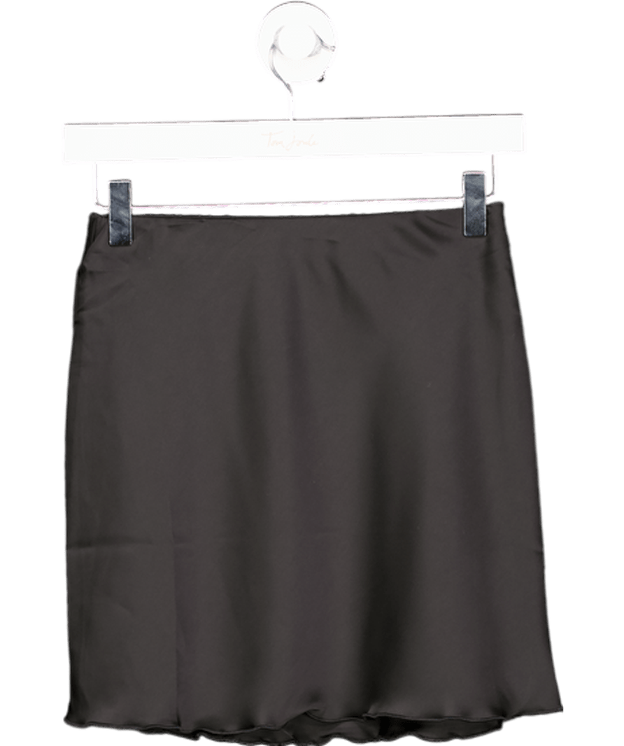 H&M Black Satin Slip Skirt UK XS - Reliked