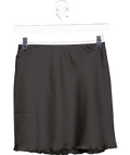 H&M Black Satin Slip Skirt UK XS - Reliked