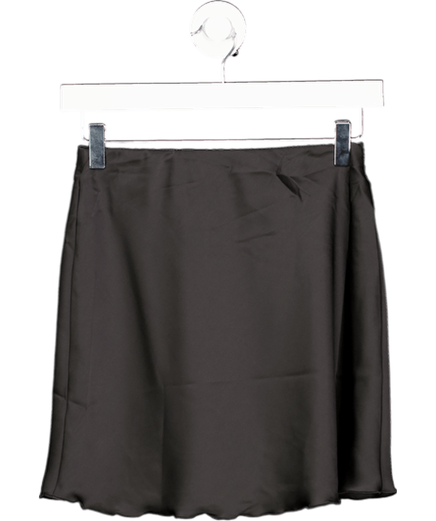 H&M Black Satin Slip Skirt UK XS - Reliked