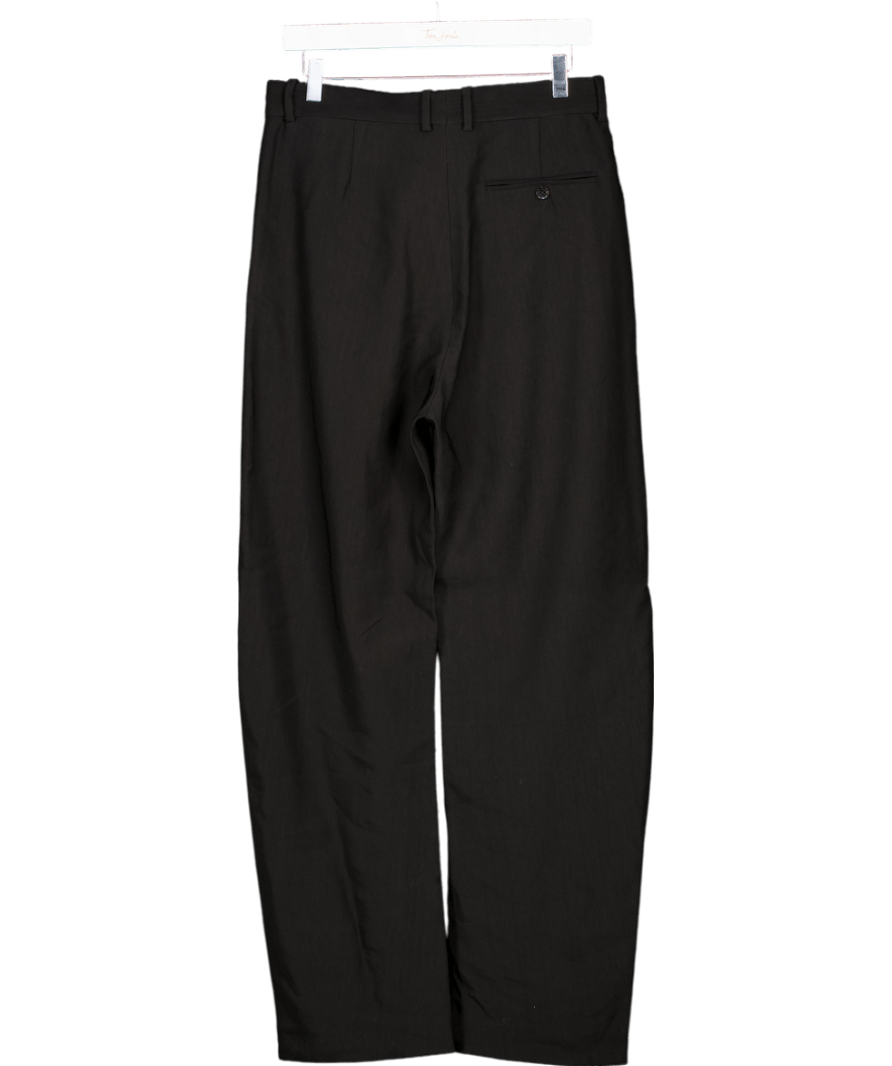 H&M Black Studio Collection Linen - blend Tailored Trousers UK 8 - Reliked
