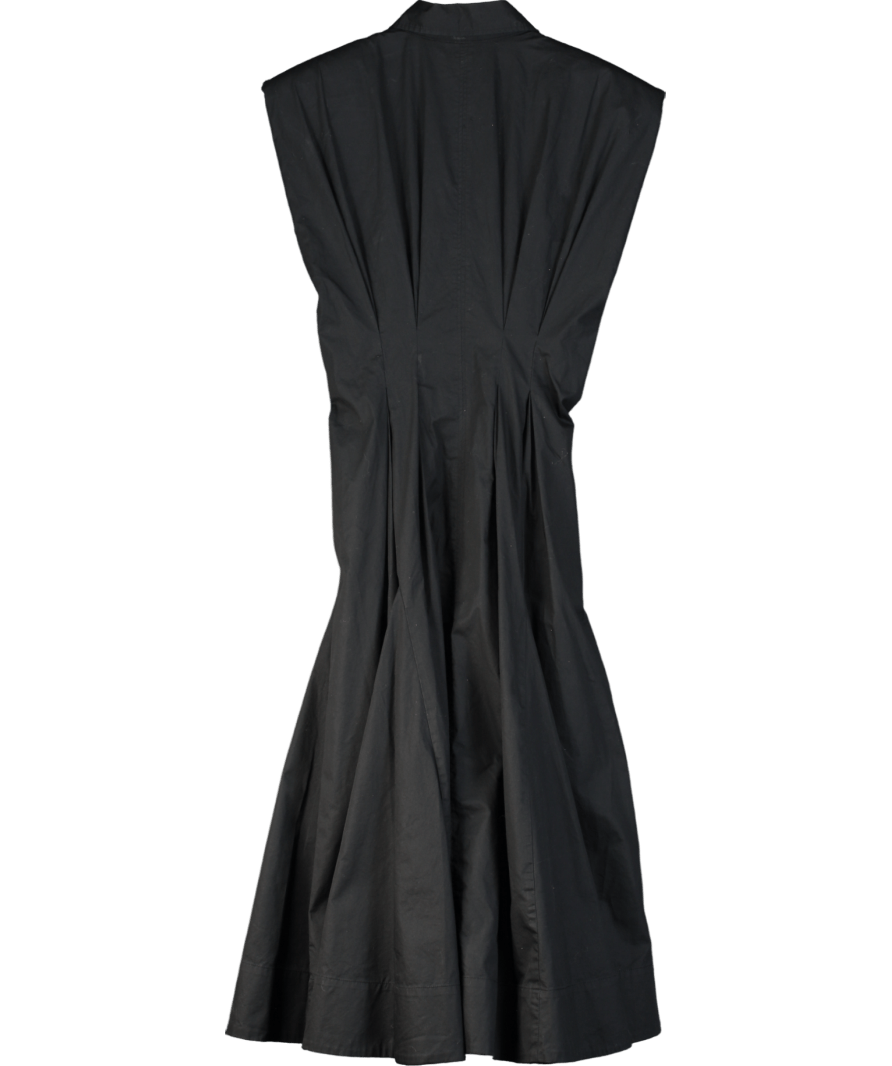 H&M Black Waisted Shirt Dress UK S - Reliked