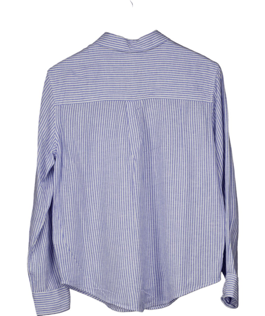 H&M Blue Cotton - blend Shirt UK S - Reliked