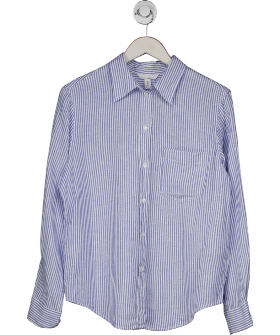 H&M Blue Cotton - blend Shirt UK S - Reliked